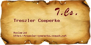 Treszler Cseperke névjegykártya